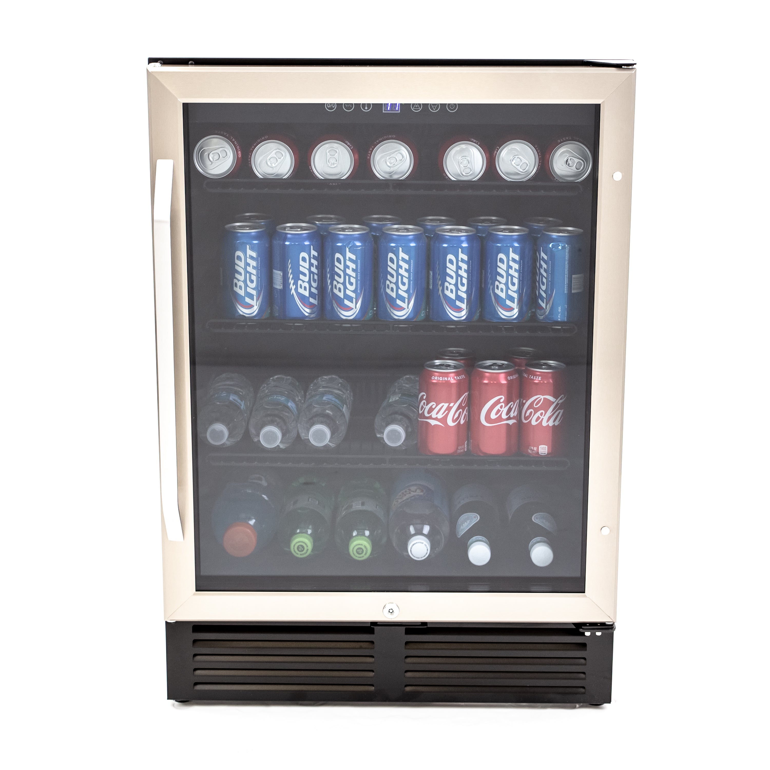 Mini Fridge Black 108L Beer Wine and Drinks Fridge Lock and Key