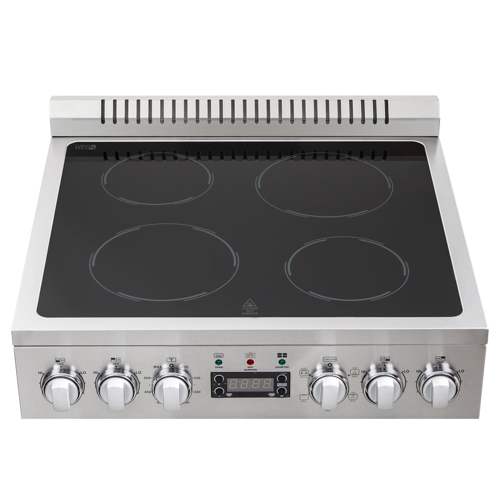 Vulcan EV24S-4FP240 Endurance 24 Stainless Steel Electric Range with Four  Hot Tops and Oven Base - 240V