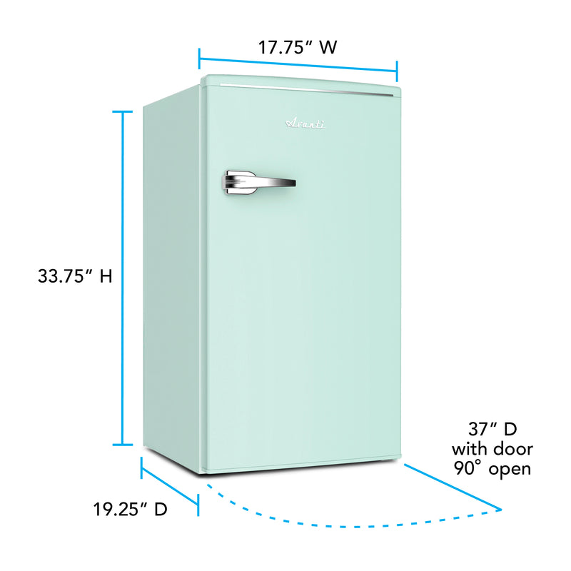 Avanti Retro Series Compact Refrigerator, 3.1 cu. ft.