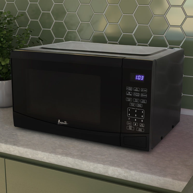 Avanti Countertop Microwave Oven, 0.9 cu. ft., in Black