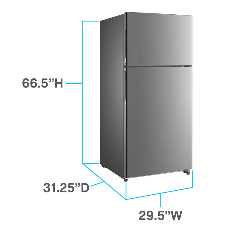 Avanti Frost-Free Apartment Size Refrigerator, 18.0 cu. ft 