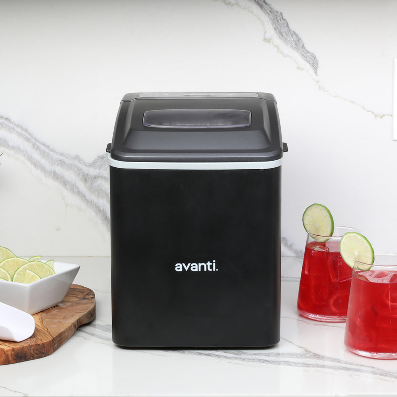 Avanti Mighty Ice 26lb. Countertop Bullet Ice Maker in Black