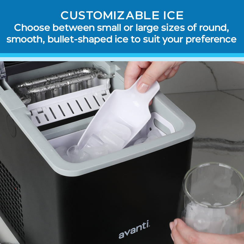 Avanti Mighty Ice Countertop Bullet Ice Maker