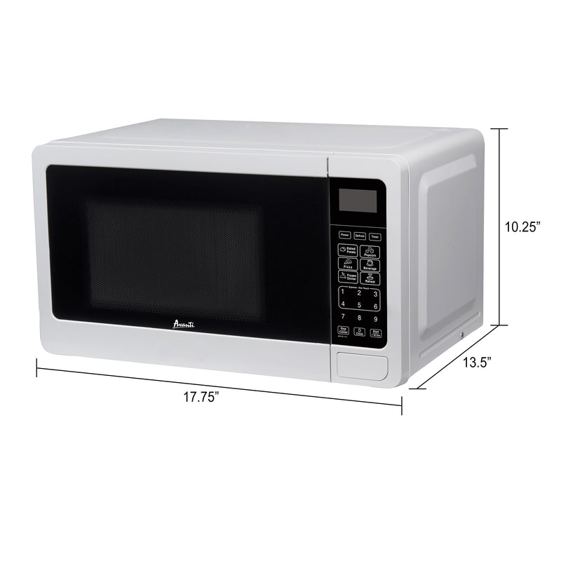 Compact Countertop Microwave Oven, 0.7 Cu ft Black