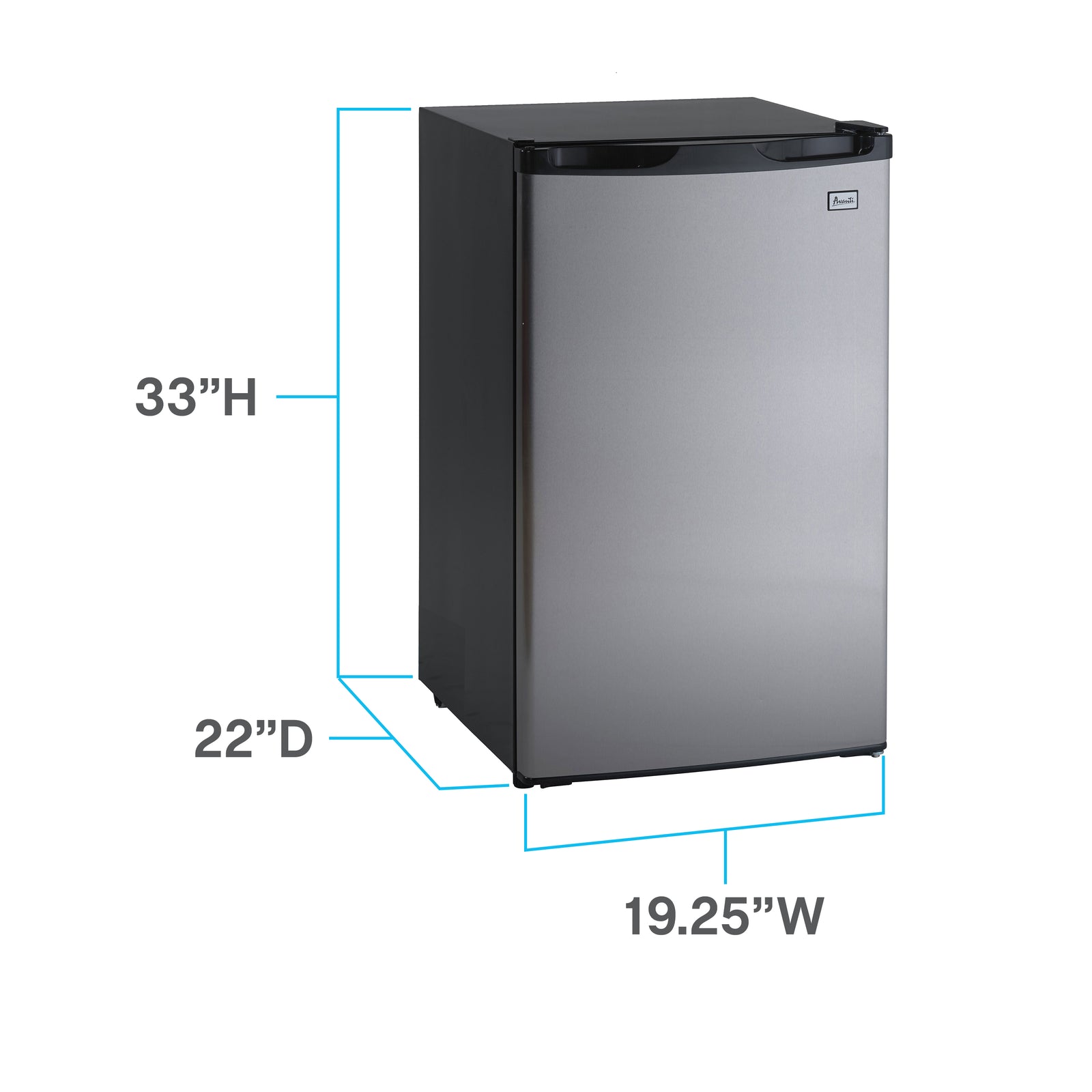 Avanti 4.4 cu. ft. Compact Refrigerator, Mini-Fridge, in Stainless ...