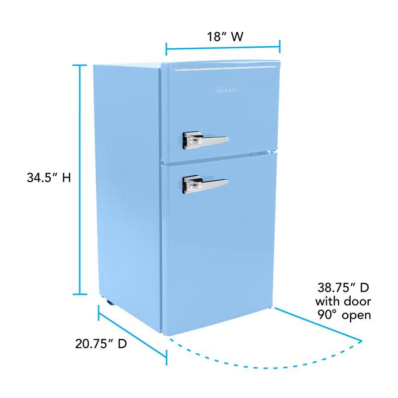 Avanti Retro Series Compact Refrigerator and Freezer, 3.0 cu. ft.