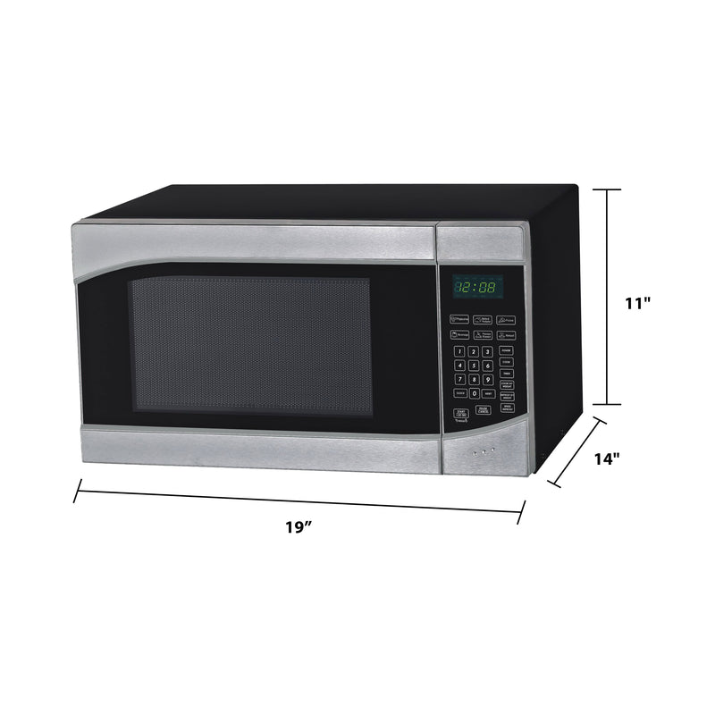GE 20 in. 1.1 cu.ft Countertop Microwave with 10 Power Levels - Black